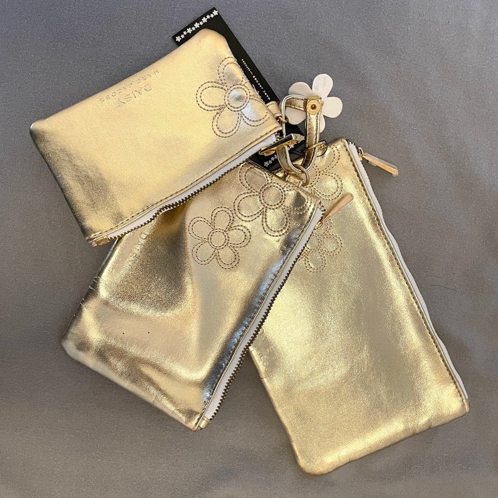 Daisy by Marc Jacobs Set of 3 Gold Pouches